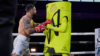 All in a day's work: Jake Paul takes a jab at Conor McGregor, 'brawler idiot street fighter dudes,' and Mike Perry's skills  (boxing). Photo by Esther Lin/Most Valuable Promotions