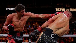 Sebastian Fundora, Tim Tszyu both overcome adversity, but Fundora comes back to win unified title via split decision taken T-Mobile Arena (Boxing). Photo by Esther Lin/Premier Boxing Champions