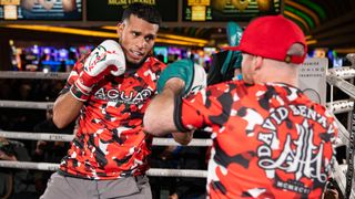 David Benavidez hopes dislike will fuel him to career-defining victory over arch-rival David Morrell Jr. (boxing). Photo by Ryan Hafey/Premier Boxing Champions