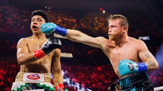 Canelo Alvarez doesn't need to prove anything to anybody, but he should give his fans the joy a fight with David Benavidez would provide taken T-Mobile Arena (Boxing). Photo by Esther Lin/Premier Boxing Champions