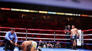 Vergil Ortiz shows he's special yet again in first-round KO, setting up hotly anticipated slugfest with Tim Tszyu (Boxing). Photo by Cris Esqueda/Golden Boy Promotions