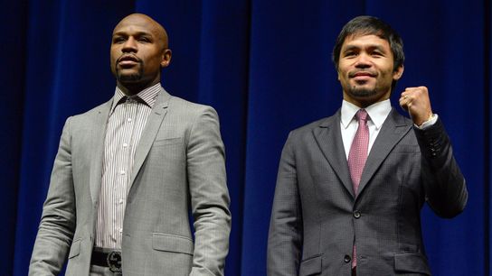 Floyd Mayweather and Manny Pacquiao each were once promoted by Top Rank.