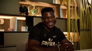 Francis Ngannou went from sleeping on the streets to putting heavyweight fighters to sleep (Boxing). Photo by Mark Robinson/Matchroom Boxing