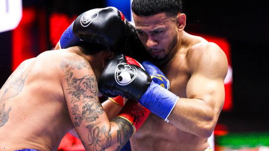 Ryan Garcia (L) and Rolly Romero fought a less than pleasing bout on Friday in New York.