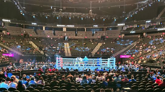 LIVE! At T-Mobile Arena for Tim Tszyu-Sebastian Fundora PPV card taken T-Mobile Arena (Tim Tszyu)