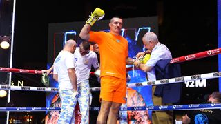 Oleksandr Usyk's pace, boxing skill make him a legitimate threat to Tyson Fury as well as one of the elite fighters of this era (Boxing). Photo by Mikey Williams/Top Rank