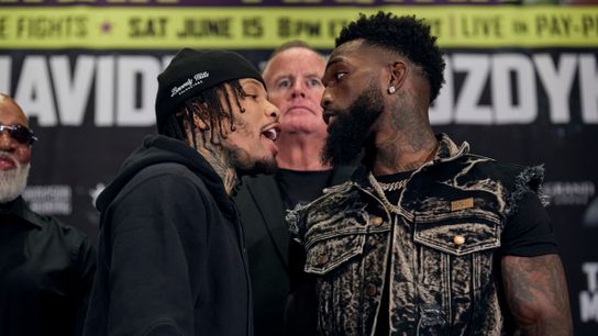 Gervonta Davis (L) and Frank Martin meet Saturday for the WBA lightweight title at the MGM Grand Garden. Gervonta Davis (L) and Frank Martin meet Saturday for the WBA lightweight title at the MGM Grand Garden.
