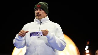 A Beethoven in boxing gloves, heavyweight champion Oleksandr Usyk has everything a superstar needs but the recognition of his skills (boxing). Photo by Leigh Dawney/DAZN