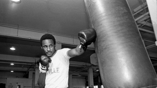 Hall of Famer Mike McCallum, shown training as an amateur in this 1979 file photo, died Saturday at 68.