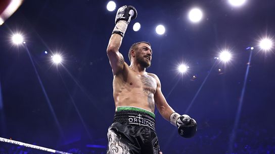 Vasiliy Lomachenko outlanded George Kambosos 175-40 on Saturday and stopped him in the 11th round to win the IBF lightweight title.