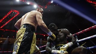 Big bang! Deontay Wilder lived by the sword and goes out by the sword as Zhilei Zhang finishes him with crushing double right hook (Boxing). Photo by Mark Robinson/Matchroom Boxing