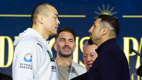 Giant-sized heavyweight Zhilei Zhang squares off with Agit Kabayel.