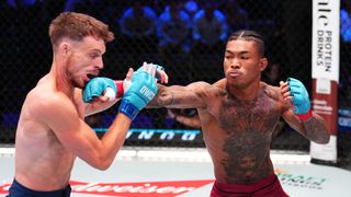 Malcolm Wellmaker went from never having competed at age 22 to a UFC contract at 30 with massive first-round KO at Week 3 of DWCS taken UFC Apex (UFC). Photo by Chris Unger/Zuffa