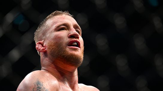 Justin Gaethje will defend his BMF title against former featherweight champion Max Holloway Saturday at UFC 300.