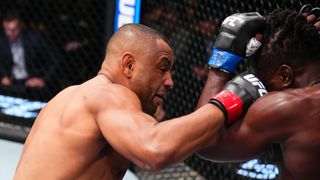 César Almeida may have wrapped up the MMA Knockout of the Year with a blistering first-round KO of Abdul Razak Alhassan taken UFC Apex (UFC). Photo by Chris Unger/Zuffa