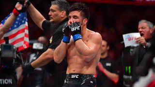 Henry Cejudo didn't need any of this, but the scent of victory is overwhelming for the fiercest competitors (UFC). Photo by Gary A. Vasquez/Imagn Images