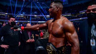 Francis Ngannou's return to MMA set as he'll meet Renan Ferreira on Oct. 19 in PFL Super Fight League PPV (mma). Photo by Gary A. Vasquez/USA Today Sports