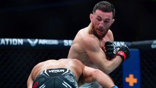 Noche UFC: Merab Dvalishvili will pour on the pressure and discover whether Sean O'Malley can handle the heat (UFC). Photo by Gary A Vasquez/Imagn Images