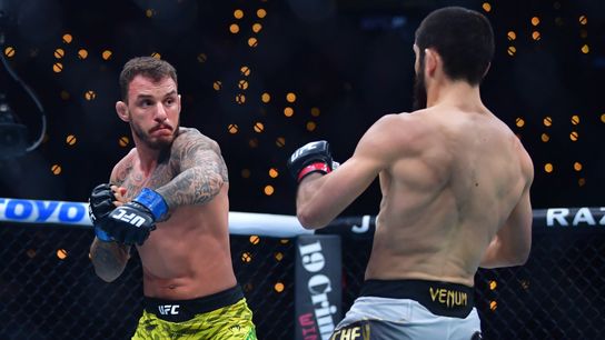 Life changed for Money Moicano when he learned saying yes and owning the mic rule the day. Photo by Gary A. Vasquez/Imagn Images