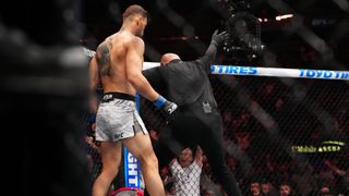 UFC 313: Mauricio Ruffy scores one of the greatest KOs, puts King Green to sleep with wheel kick (keviniole.com). Photo by Stephen R. Sylvanie/Imagn Images