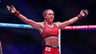 PFL 4: Dakota Ditcheva a budding star in the women's flyweight division with a nearly perfect finishing rate (mma). Photo by Professional Fighters League