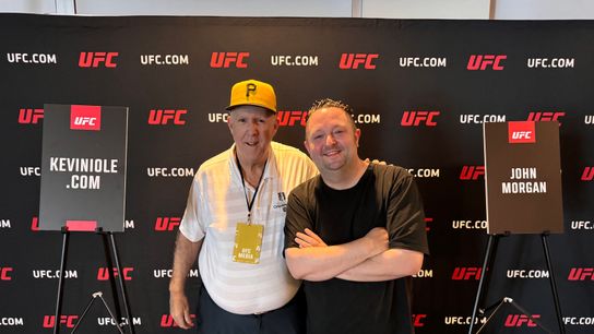With my friend, John Morgan, while doing prefight coverage of UFC 306 in Las Vegas.