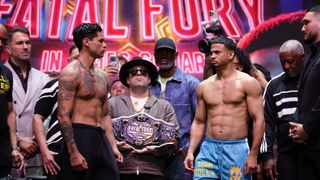 Times Square meltdown: Ryan Garcia, Devin Haney totally flop on massive stage (Boxing). Photo by Cris Esqueda/Golden Boy Promotions