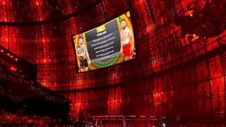 Noche UFC first look: What Sphere looks like before the fights begin taken Sphere Las Vegas (UFC). Photo by Kevin Iole