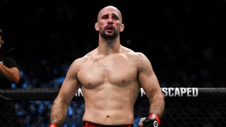 Volkan Oezdemir wastes Johnny Walker with brutal combination on main card opener in Saudi Arabia (UFC). Photo by USA Today Sports file photo