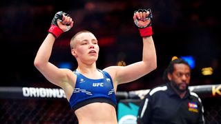 Rose Namajunas scores a solid victory over Tracy Cortez but it probably won’t help her flyweight title aspirations in the short term (UFC). Photo by Ron Chenoy/USA Today Sports